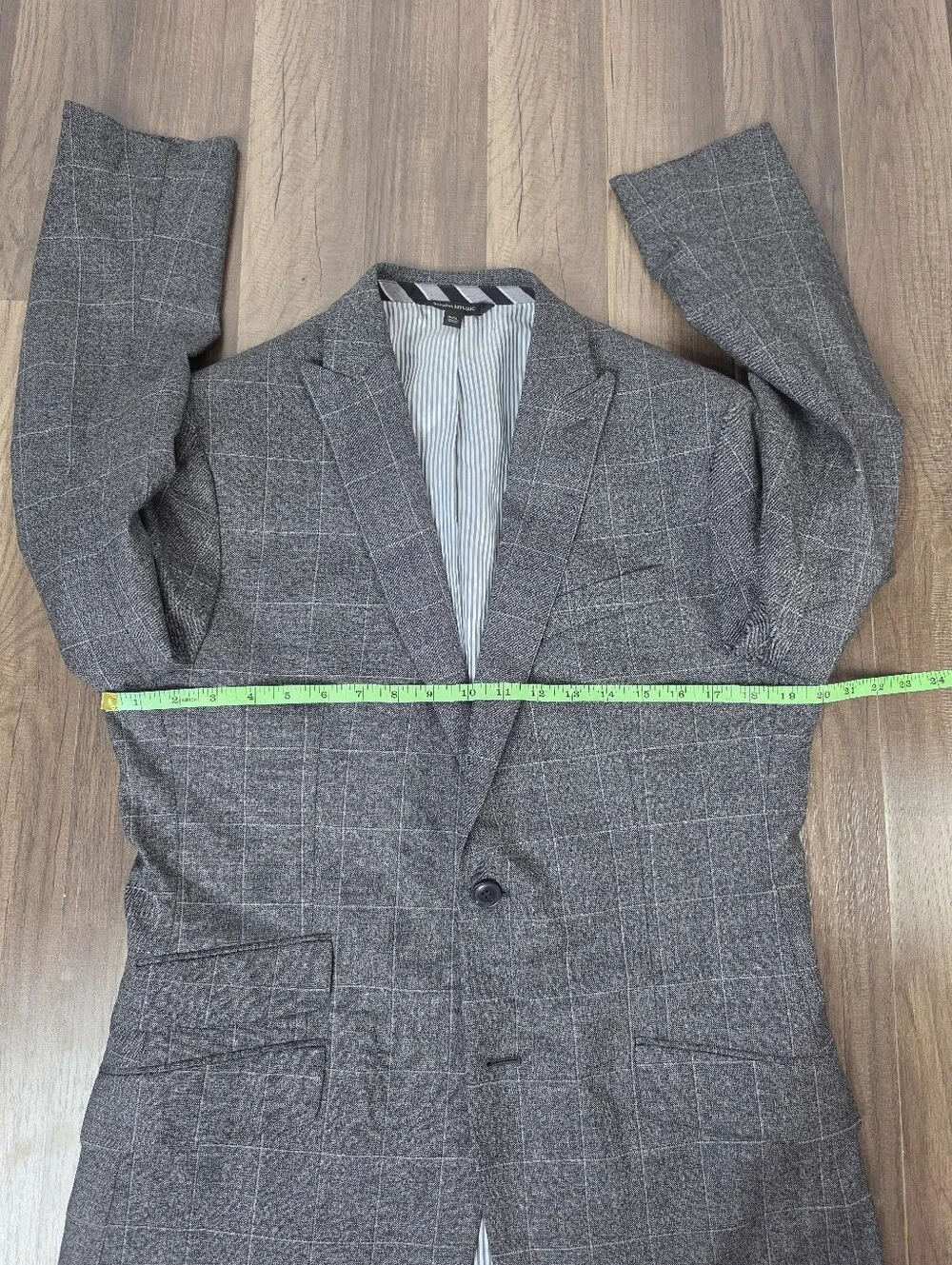 Banana Republic 100% Wool Glen Plaid Blazer Jacket Slim Fit 40 Long Preppy. 40L